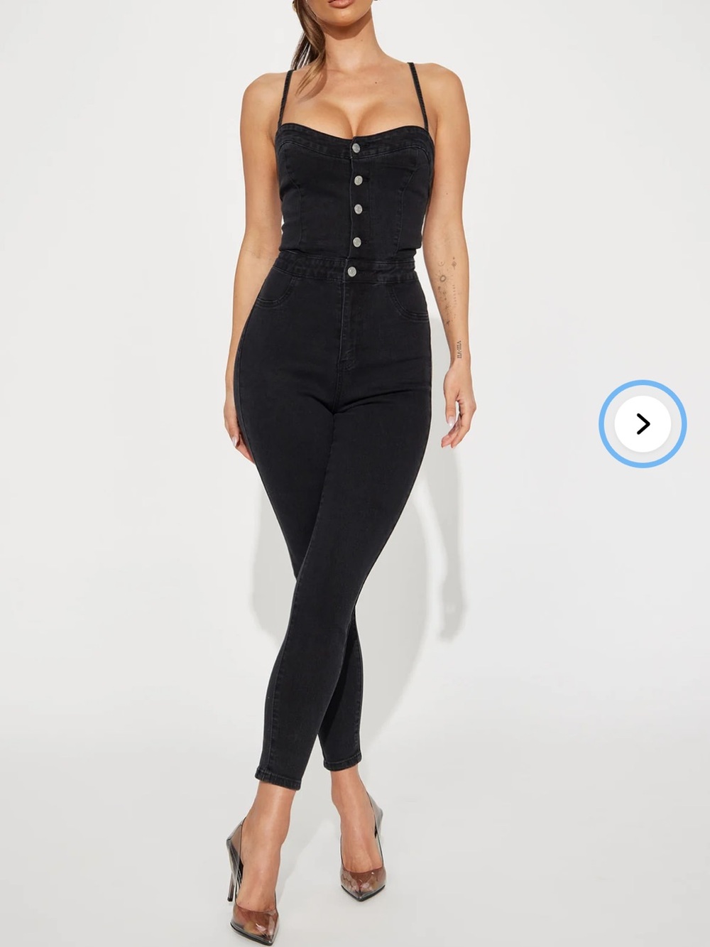 Fashion Nova Daniella Denim Jumpsuit